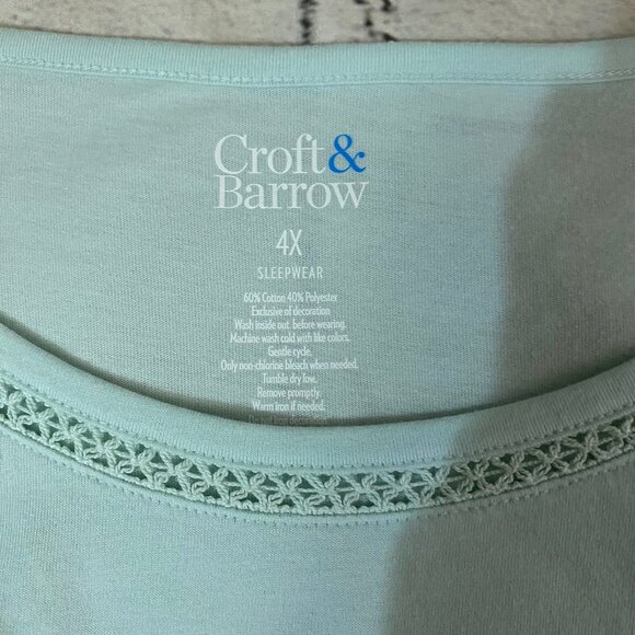 Croft & Barrow Top & Capri Pajama 4X - Picture 9 of 9